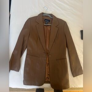 Denim & Co Leather Blazer